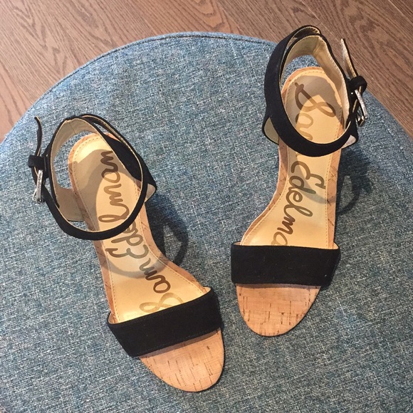 Shoes - Sam Edelman suede and cork wedges - Picture 2 of 3